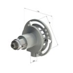 Mini-Kegelrad-Getriebe Untersetzung 3,6:1