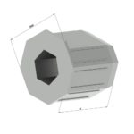 Kupplung für Stahlwelle SW 40,lang-ø10