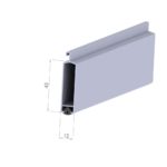 Universal-Endstab mit Gummiabschluss mit seitlichen Gleitern