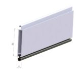 Mini-Endstab mit Gummi-Abschluss mit seitlichen Gleitern