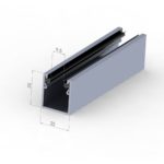 Führungsschiene 25 x 22 mm für Mini-Profile