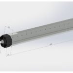 Teleskop-Welle für SW 60 mit Walzenkapsel (mit Schraube gesichert)