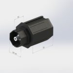 Walzenkapsel mit Aufnahme für Mini-Gurtscheibe